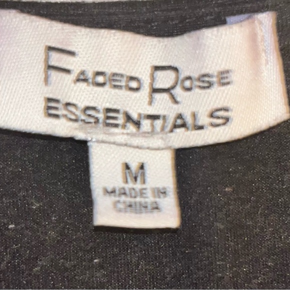 Faded Rose Essentials Black Size Medium Bodysuit Snap Closure Soft Boning Thong - Picture 3 of 3